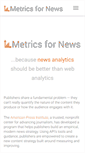 Mobile Screenshot of metricsfornews.com